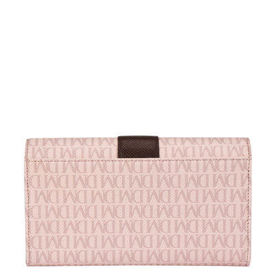 Monogram Leather Ladies Wallet - Blush