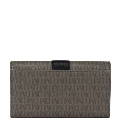 Monogram Leather Ladies Wallet - Fossil