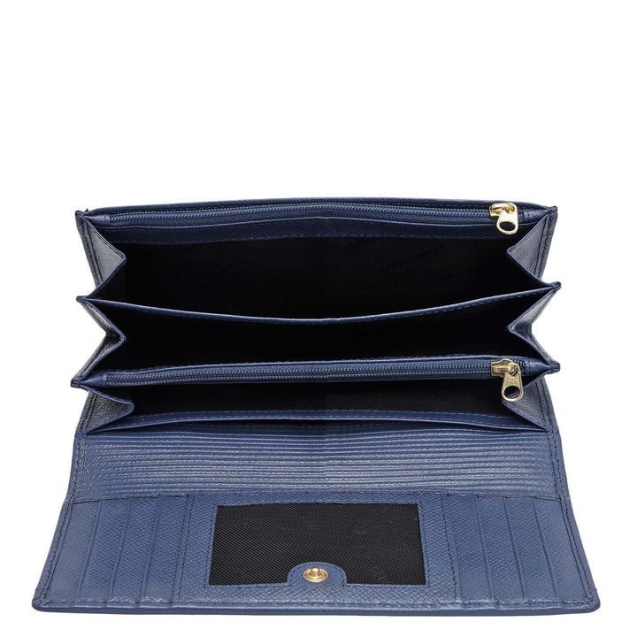 Croco Leather Ladies Wallet - Stardust