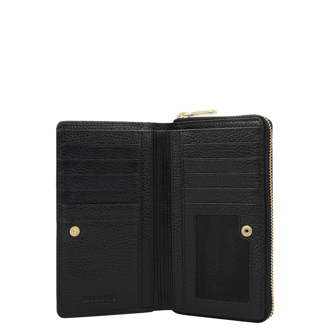 Classic Zip Around Wallet - Black