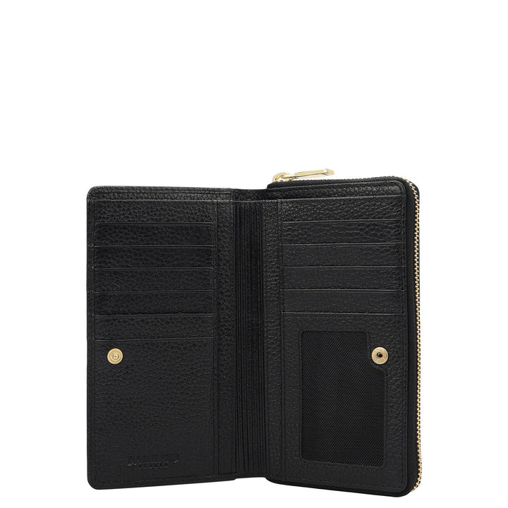 Classic Zip Around Wallet - Black