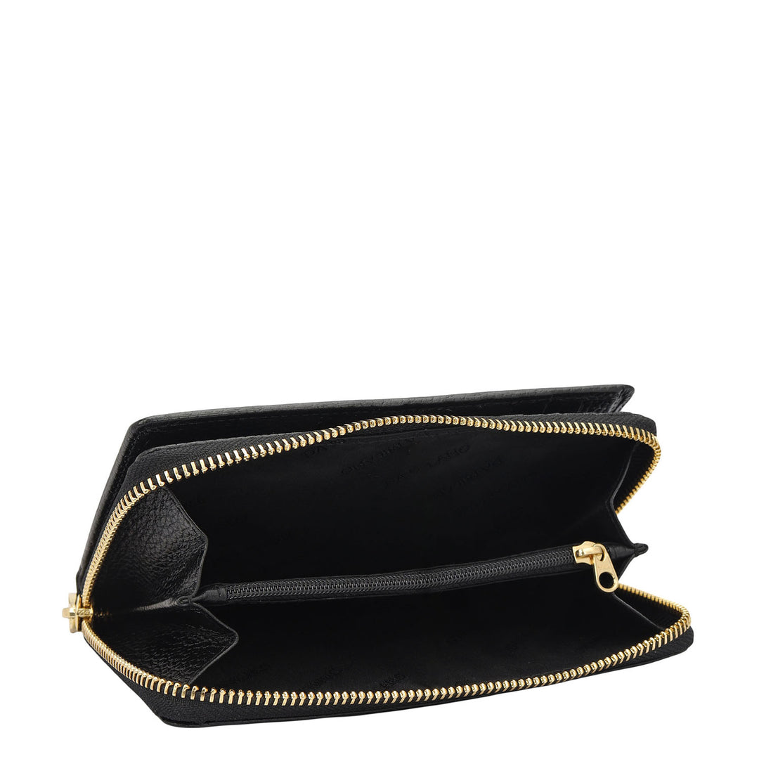 Classic Zip Around Wallet - Black