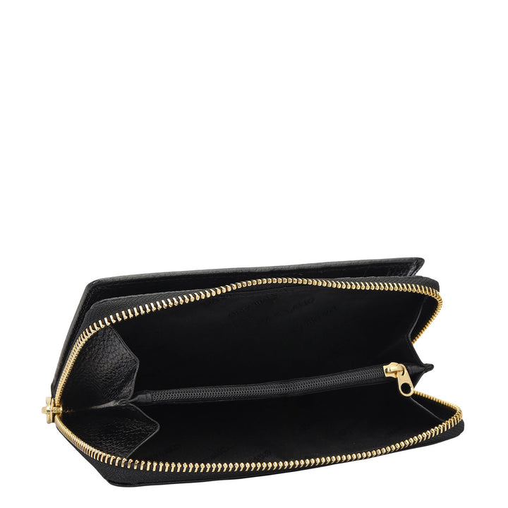 Classic Zip Around Wallet - Black