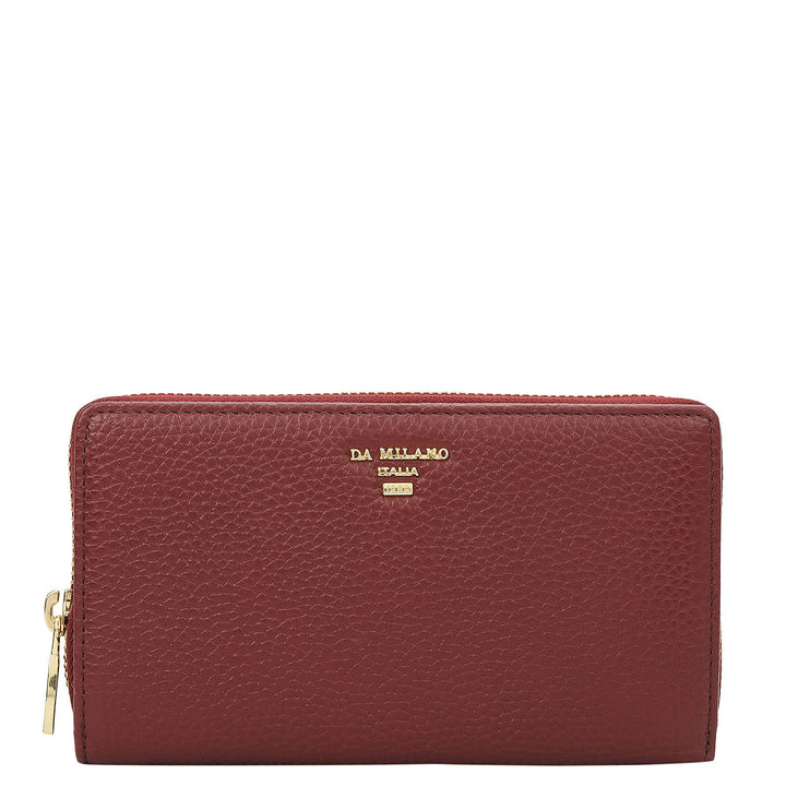 Classic Zip Around Wallet - Cherry