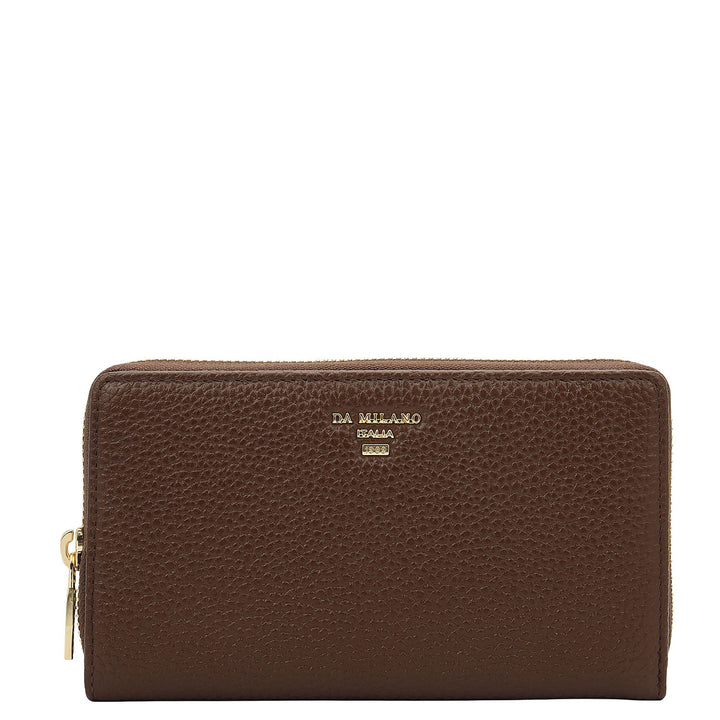 Classic Zip Around Wallet - Mocha
