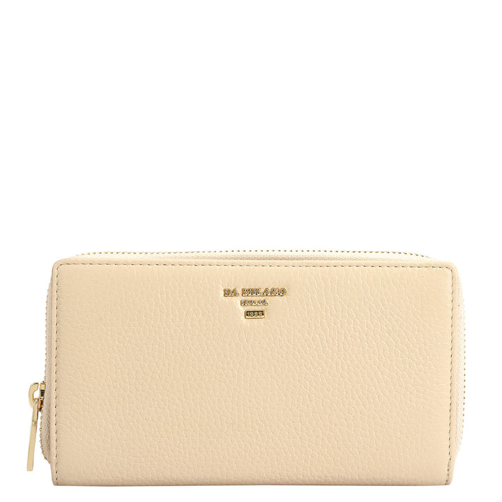 Wax Leather Ladies Wallet - Dove