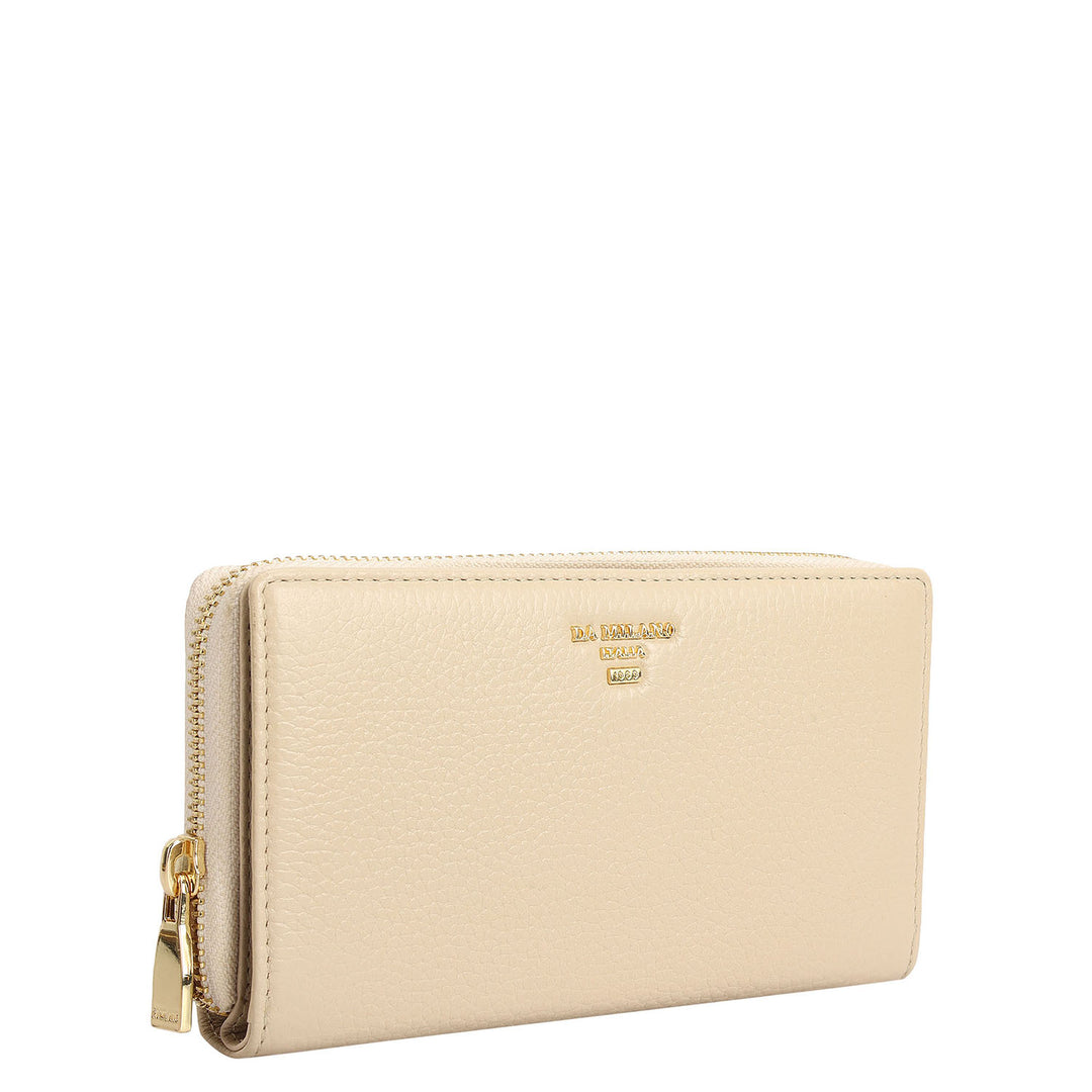 Wax Leather Ladies Wallet - Dove