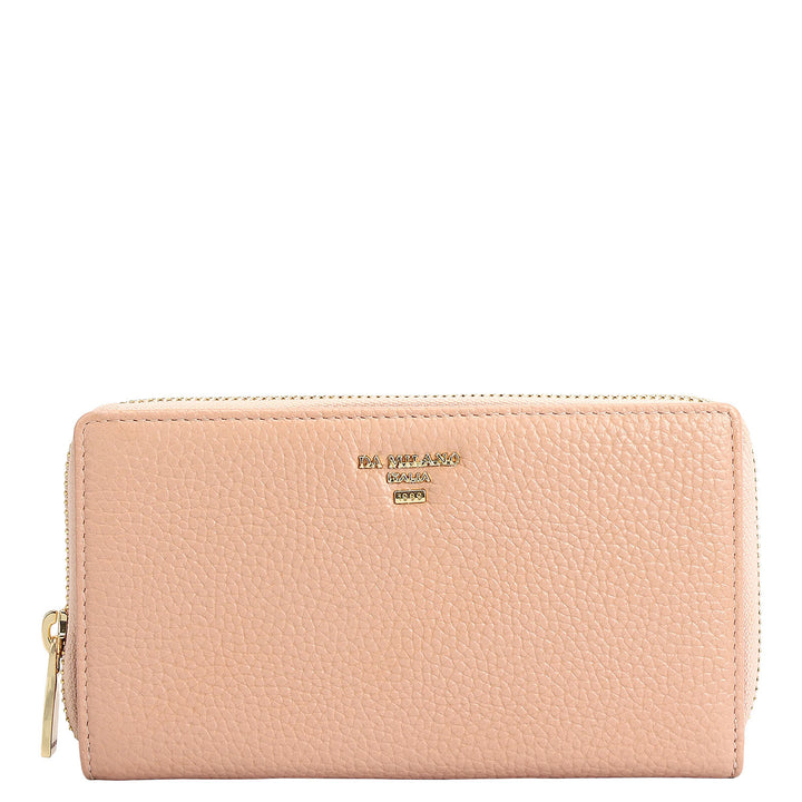 Wax Leather Ladies Wallet - Feather