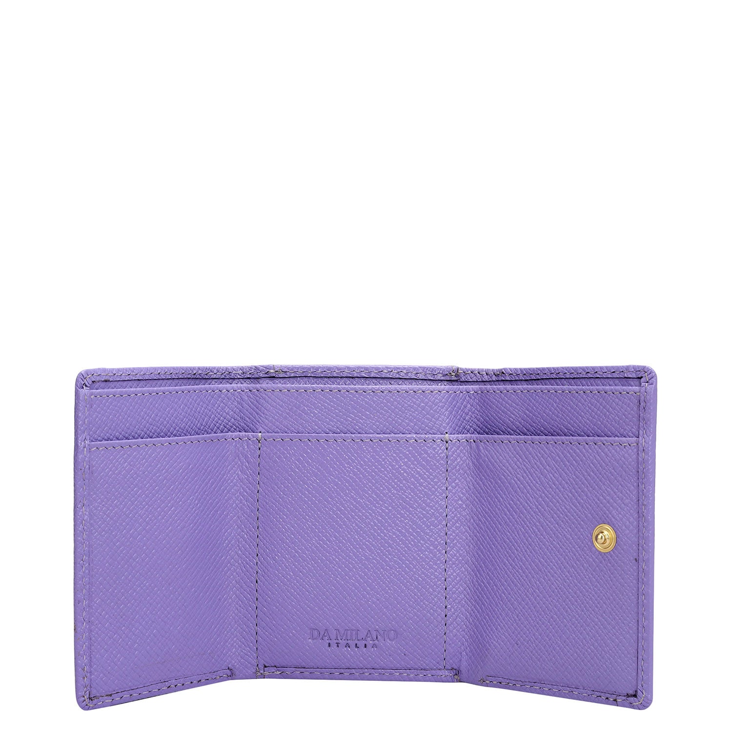 Croco Leather Ladies Wallet - Purple – Da Milano