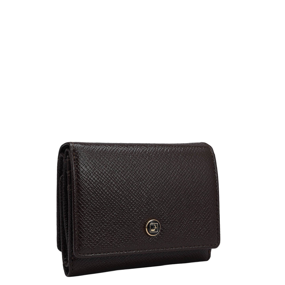 Franzy Leather Ladies Wallet - Chocolate