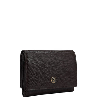 Franzy Leather Ladies Wallet - Chocolate