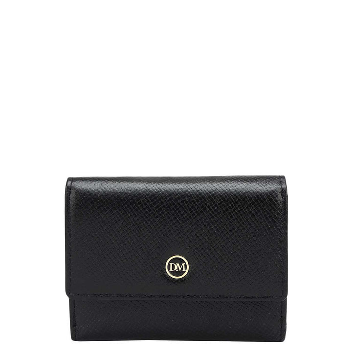 Franzy Leather Ladies Wallet - Black