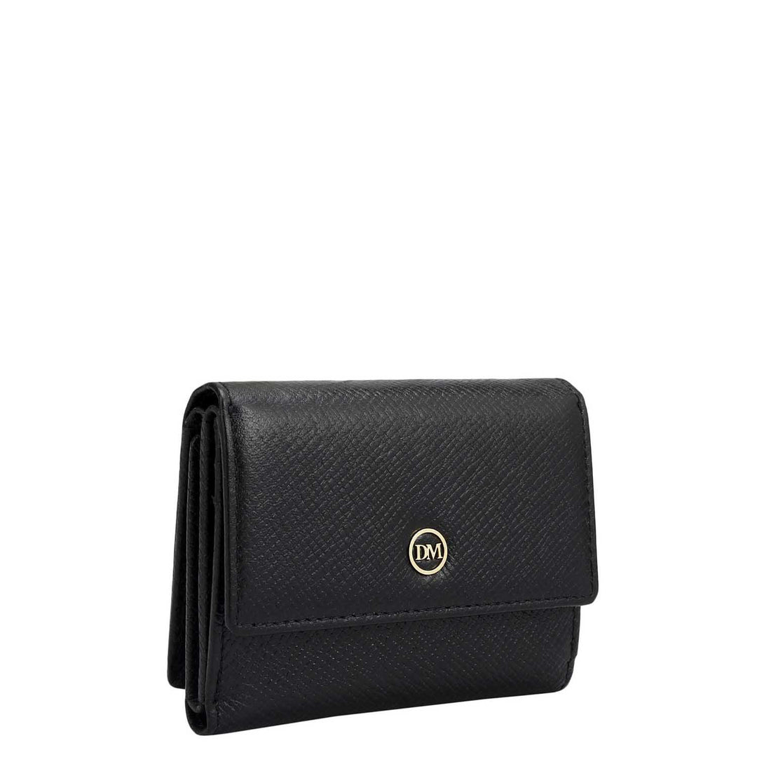 Franzy Leather Ladies Wallet - Black