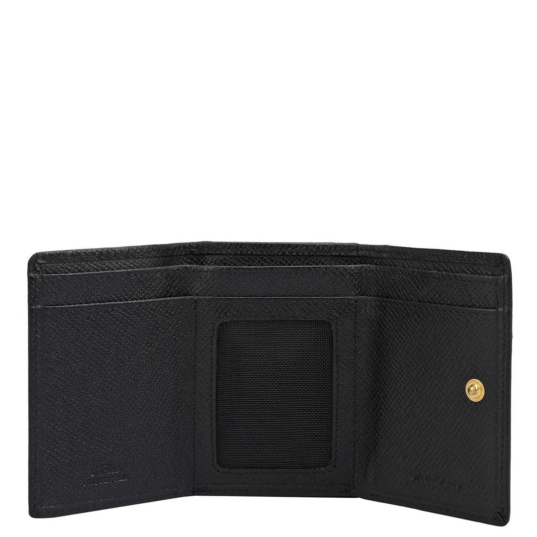 Franzy Leather Ladies Wallet - Black