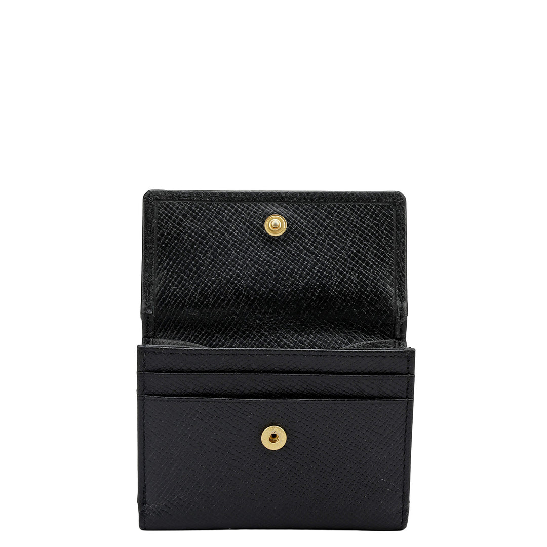 Franzy Leather Ladies Wallet - Black