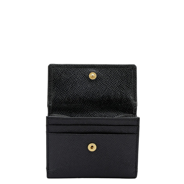 Franzy Leather Ladies Wallet - Black
