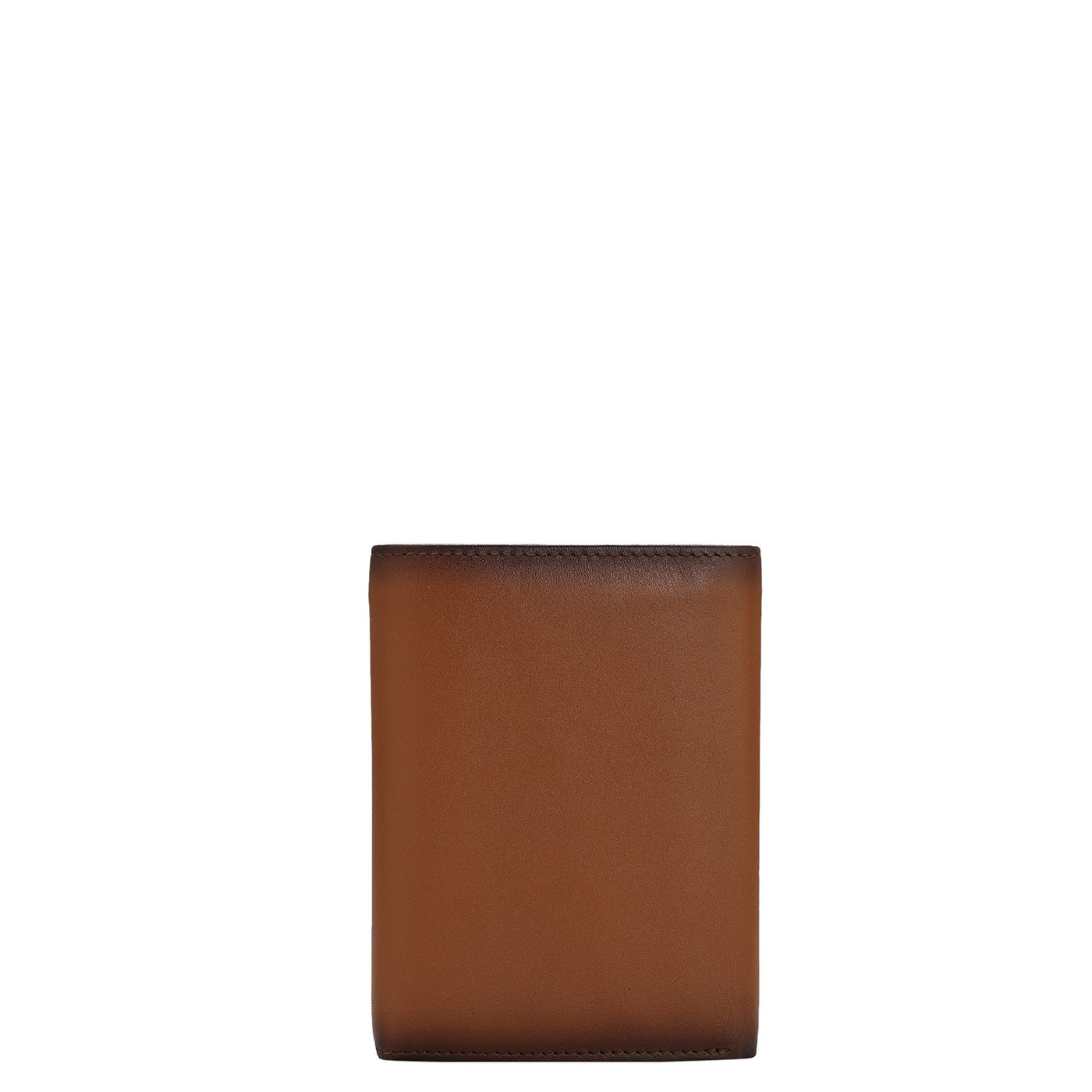Plain Leather Ladies Wallet - Cognac