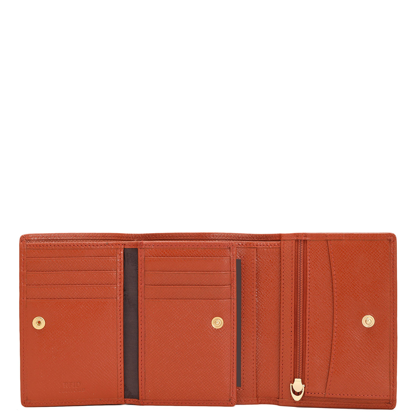 Franzy Leather Ladies Wallet - Rust Orange