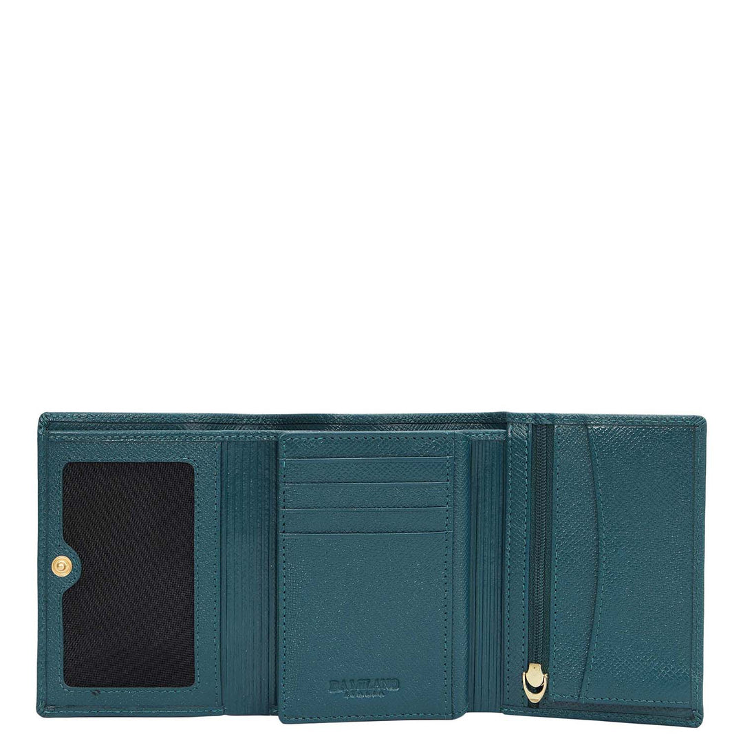 Franzy Leather Ladies Wallet - Teal