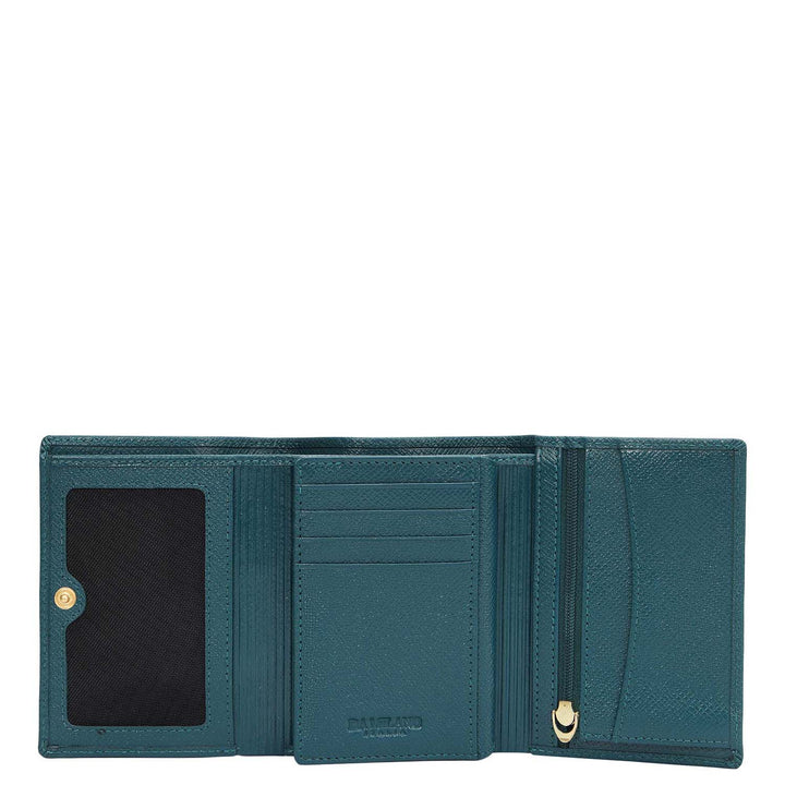 Franzy Leather Ladies Wallet - Teal