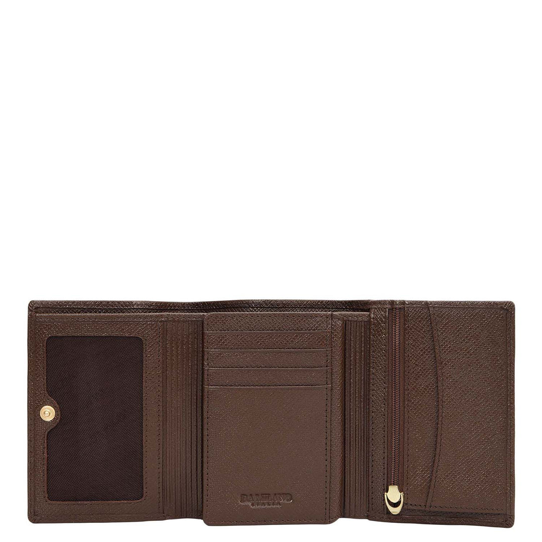 Franzy Leather Ladies Wallet - Walnut