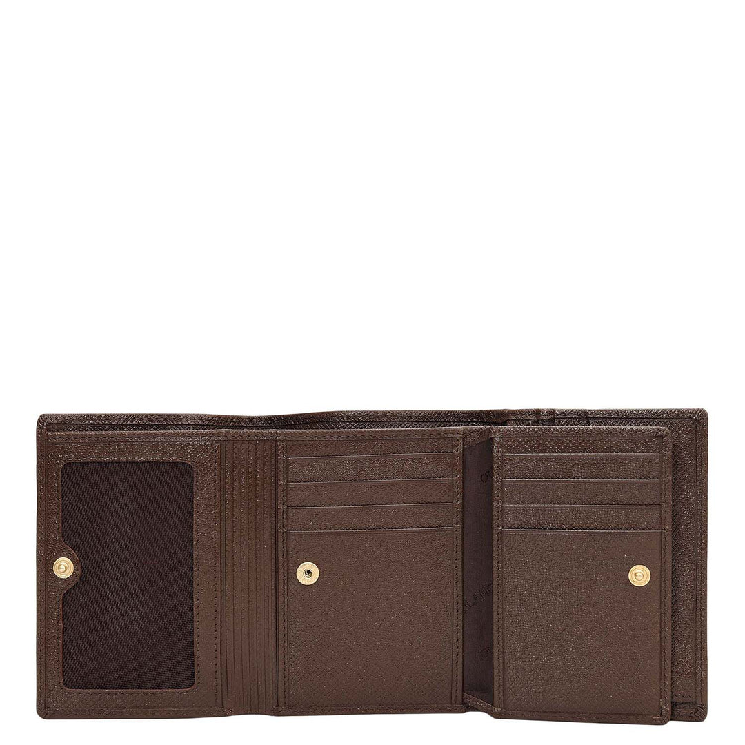 Franzy Leather Ladies Wallet - Walnut