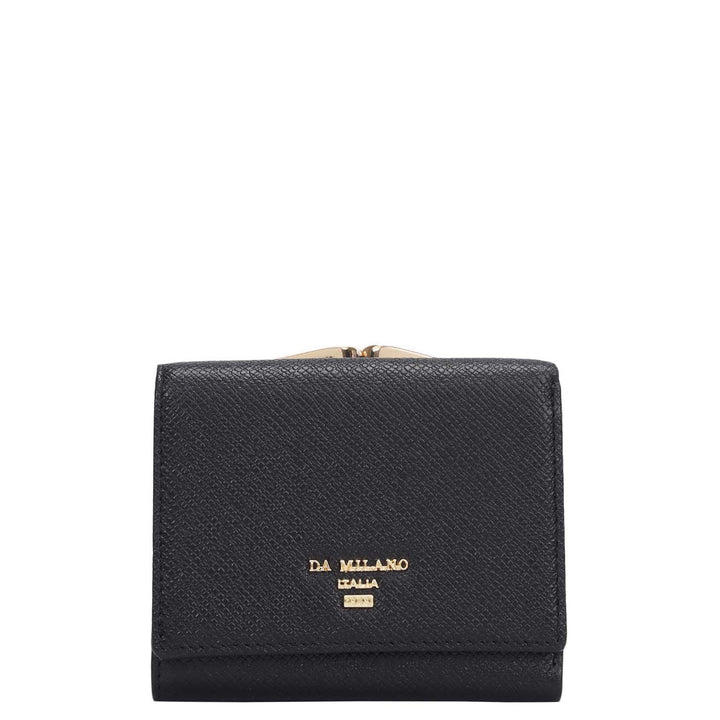 Franzy Leather Ladies Wallet - Black