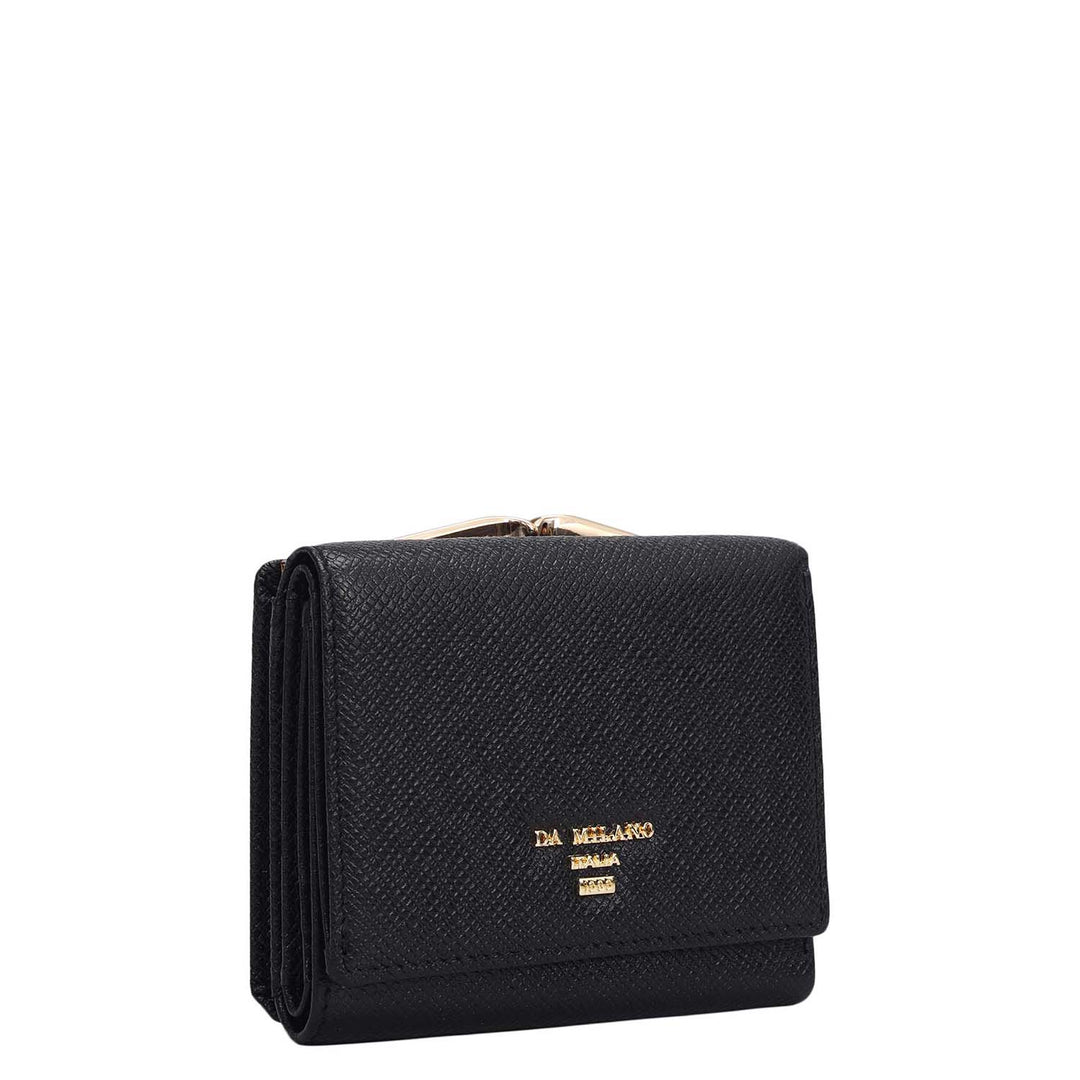 Franzy Leather Ladies Wallet - Black