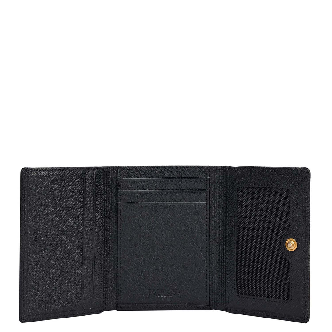 Franzy Leather Ladies Wallet - Black
