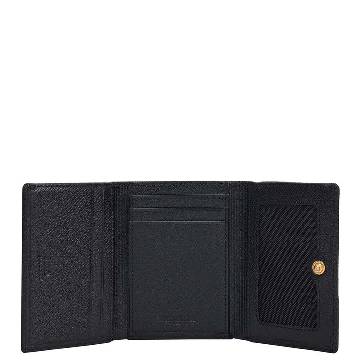 Franzy Leather Ladies Wallet - Black