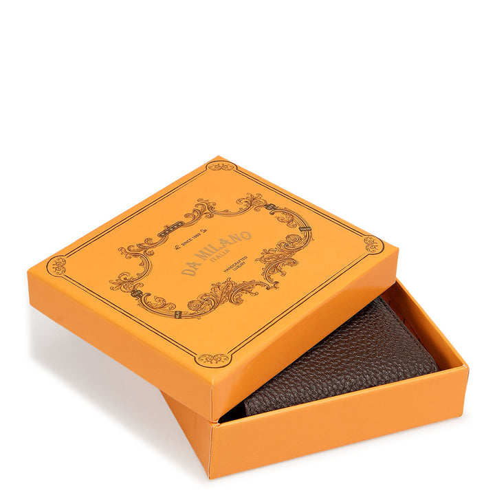 Wax Leather Ladies Wallet - Chocolate