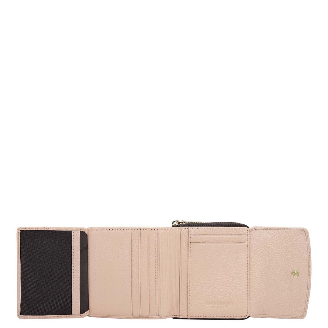 Wax Leather Ladies Wallet - Feather