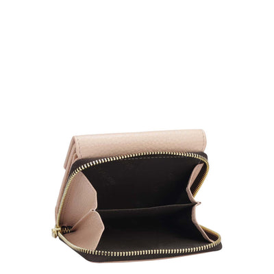 Wax Leather Ladies Wallet - Feather