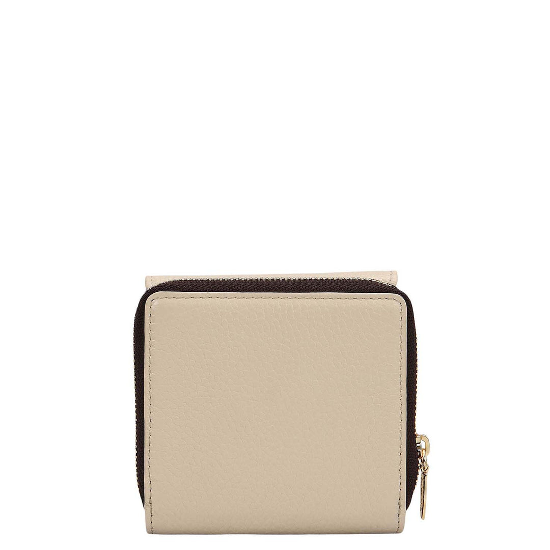 Wax Leather Ladies Wallet - Marshmallow