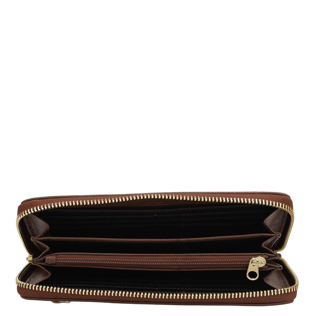 Croco Leather Ladies Wallet - Date