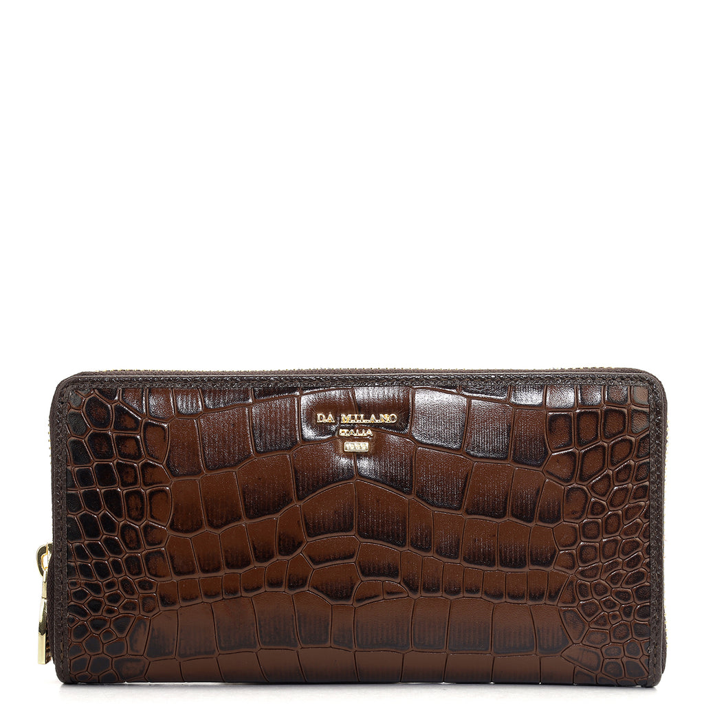 Online Exclusive Continental Wallet - Brown – Da Milano