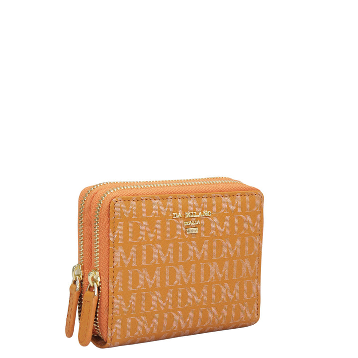 Monogram Leather Ladies Wallet - Flame