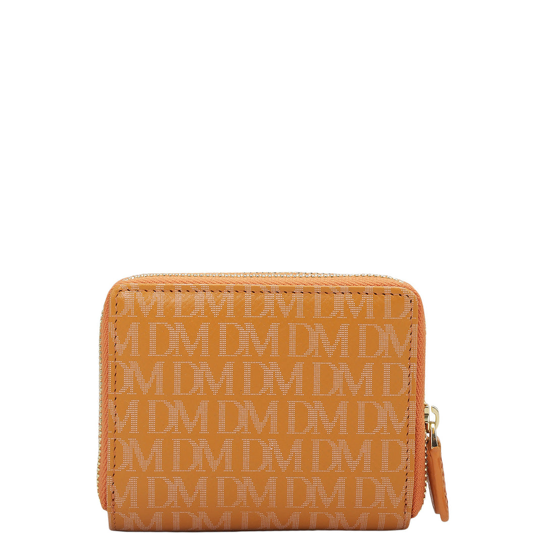 Monogram Leather Ladies Wallet - Flame