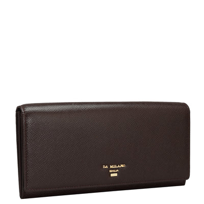 Franzy Leather Ladies Wallet - Chocolate