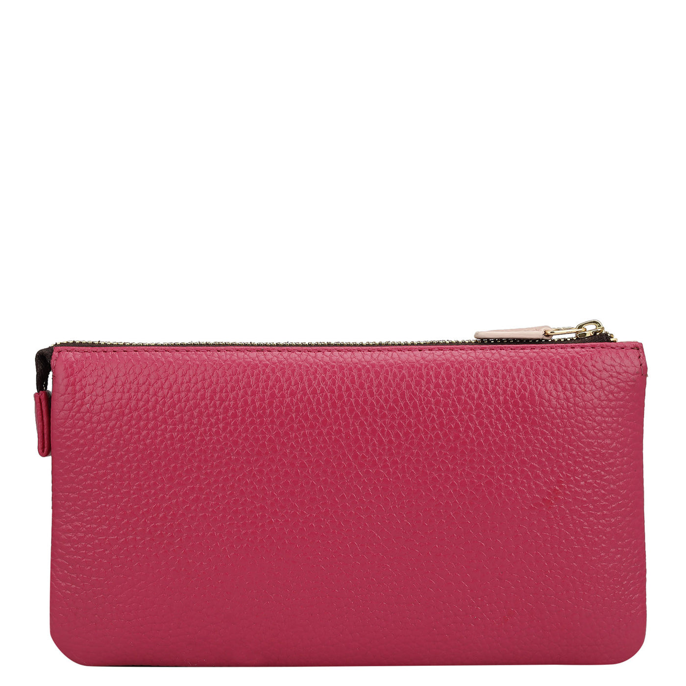 Wax Leather Ladies Wallet - Baby Pink & Majenta