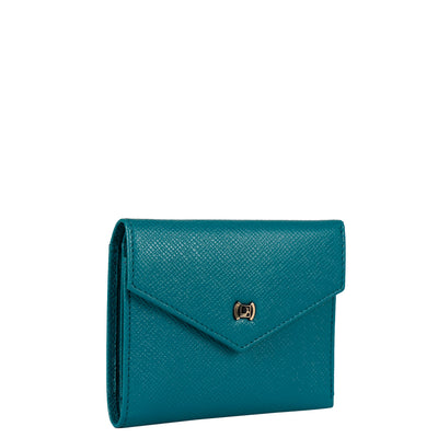 Franzy Leather Ladies Wallet - Teal