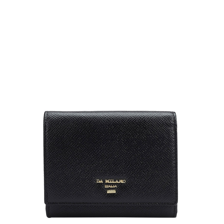 Franzy Leather Ladies Wallet - Black