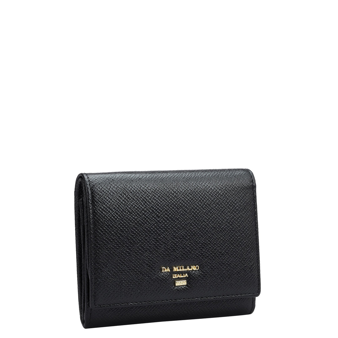 Franzy Leather Ladies Wallet - Black