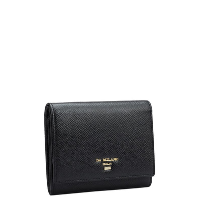Franzy Leather Ladies Wallet - Black