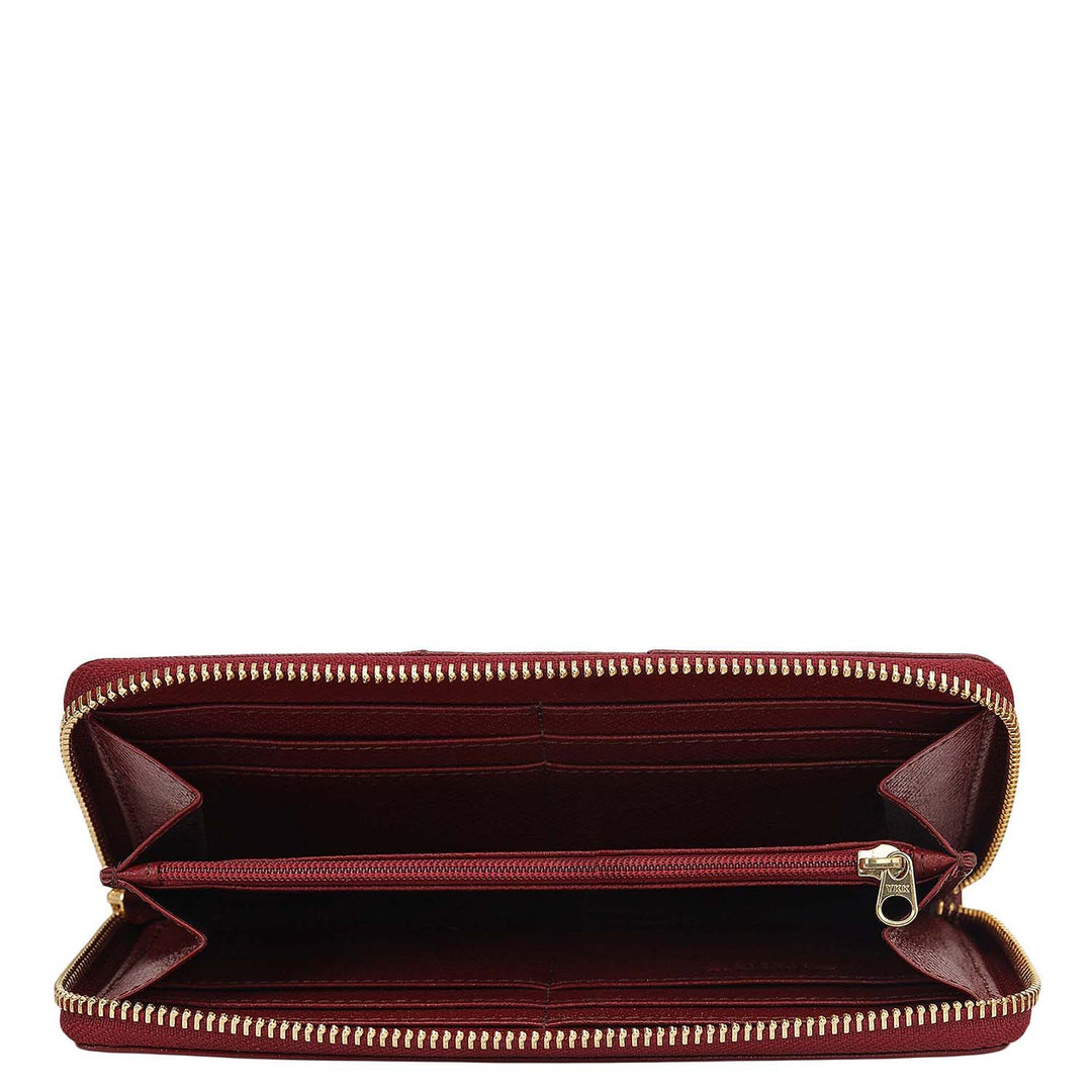 Franzy Leather Ladies Wallet - Cherry