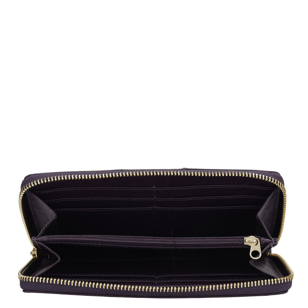 Franzy Leather Ladies Wallet - Grapevine