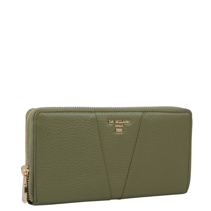 Wax Leather Ladies Wallet - Fern