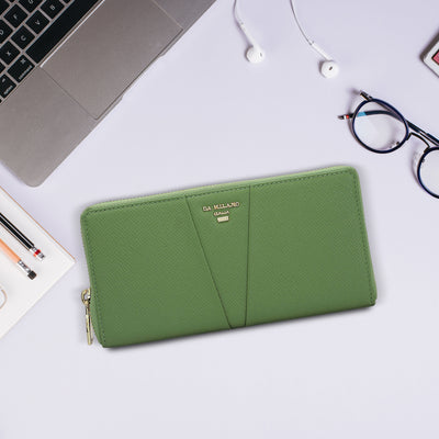Franzy Leather Ladies Wallet - Kiwi
