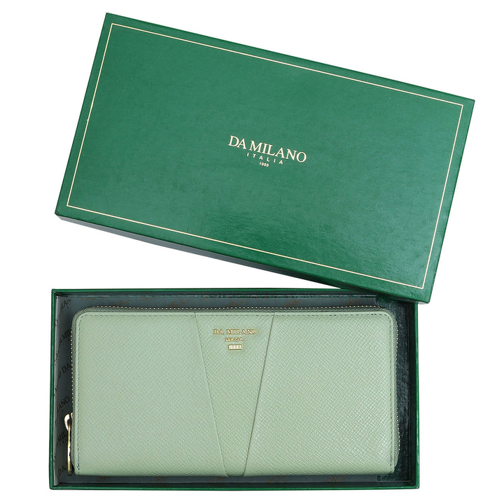 Franzy Leather Ladies Wallet - Mint