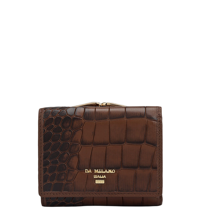 Croco Leather Ladies Wallet - Date